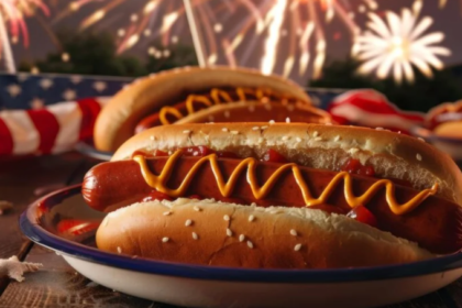 Red Ruby Hotdogs Salute Firework