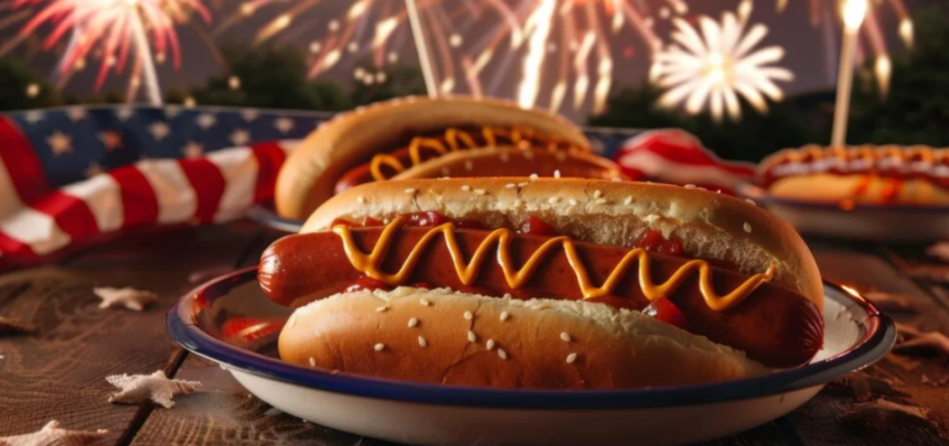 Red Ruby Hotdogs Salute Firework