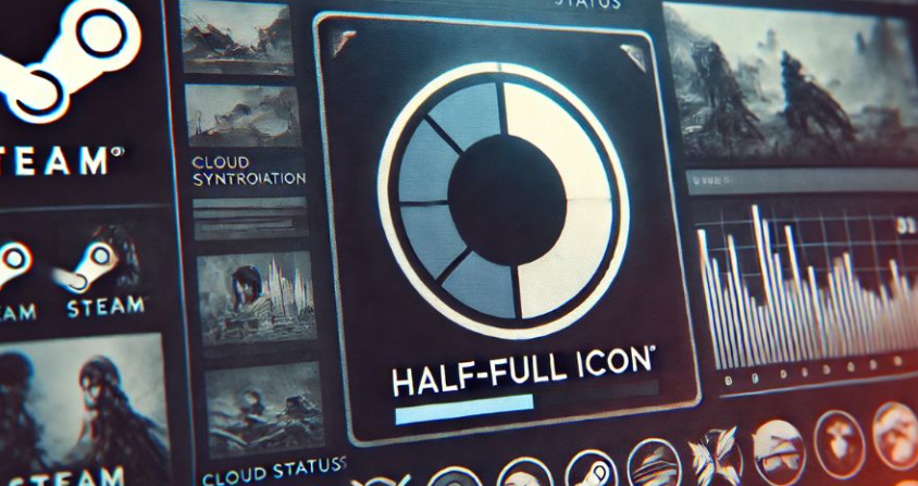 steam game half full circle icon meaning