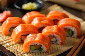 salmon wrapped sushi order nyt